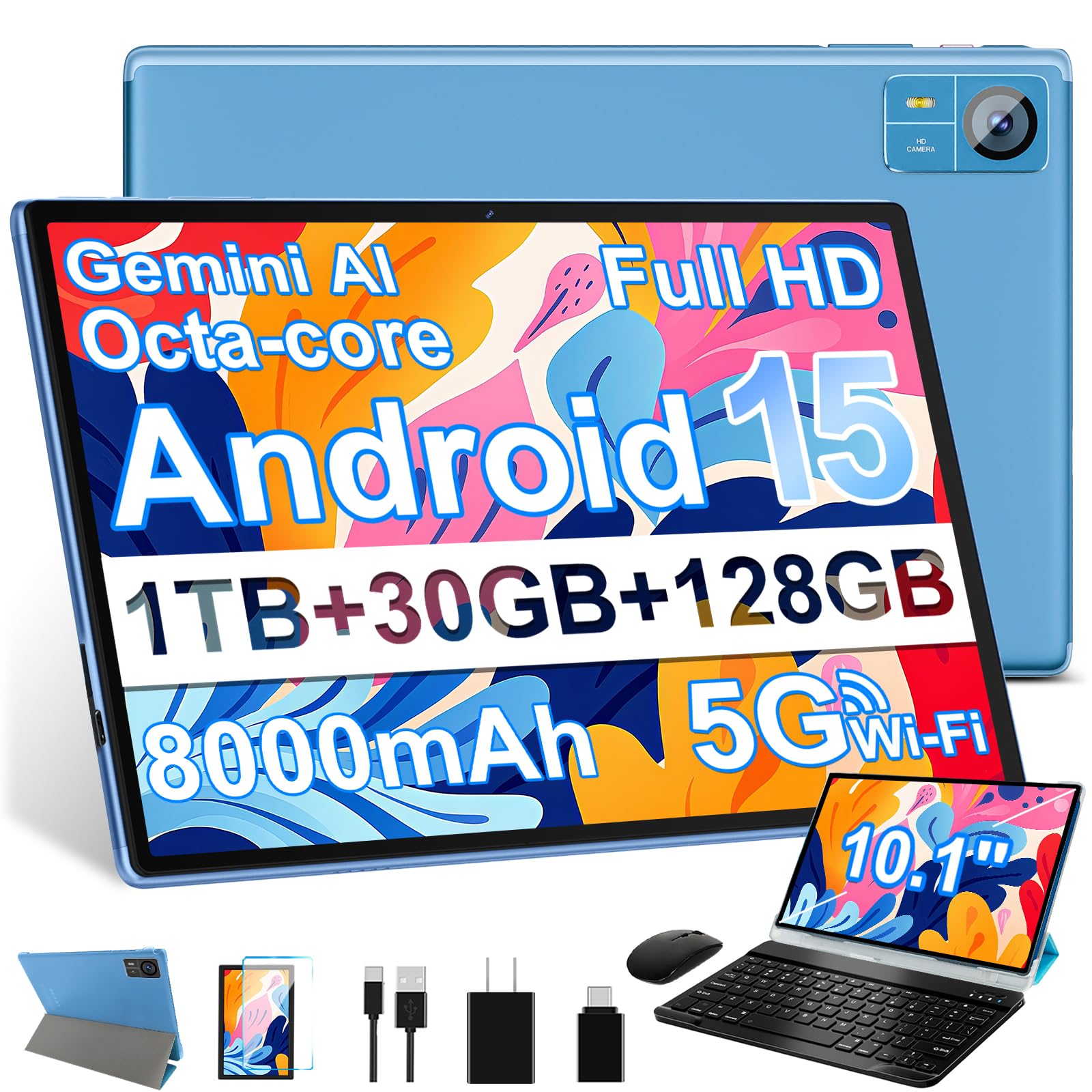 Amazon.com : SUAAT Android 15 Tablet 30GB RAM 128GB ROM 1TB Expand